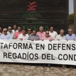 Los agricultores de El Condado exigen a Rajoy soluciones al problema del regadío.