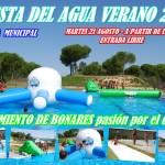 El martes 21 de agosto fiesta del Agua en la Piscina Municipal.