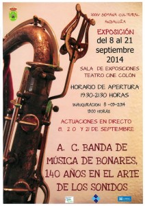 CARTEL EXPOSICIÓN ASOCIACION CULTURAL BANDA DE MUSICA DE BONARES
