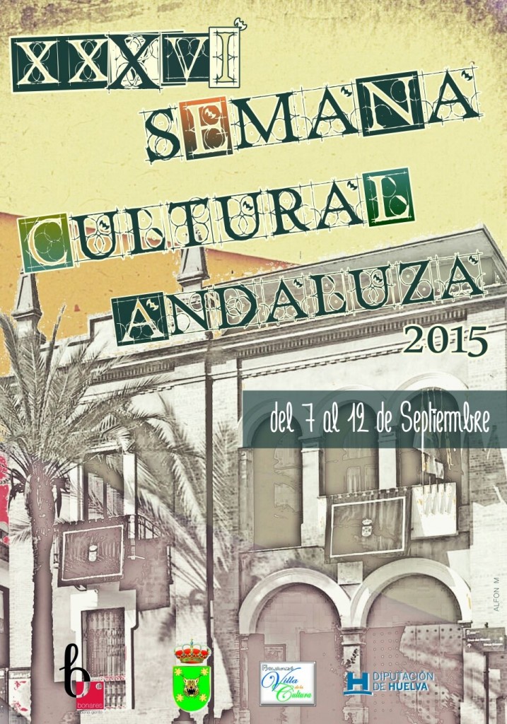 cartel semana cultural andaluza 2015 Bonares.