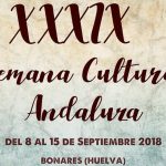 Programación de la Semana Cultural Andaluza de Bonares 2018.