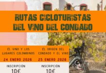 Las Rutas Cicloturistas Vino del Condado regresan en enero y febrero para seguir promoviendo el patrimonio vitivinícola y cultural de la comarca